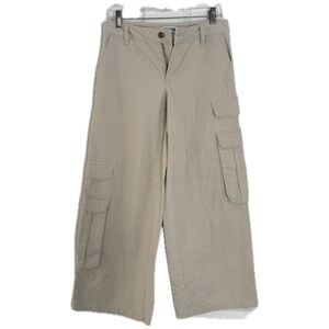 RSQ Women’s Beige Wide-Leg Cargo Pants
